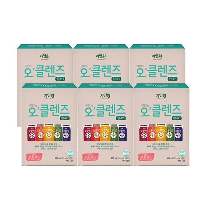 자연원 오클렌즈 원데이, 900ml, 6세트