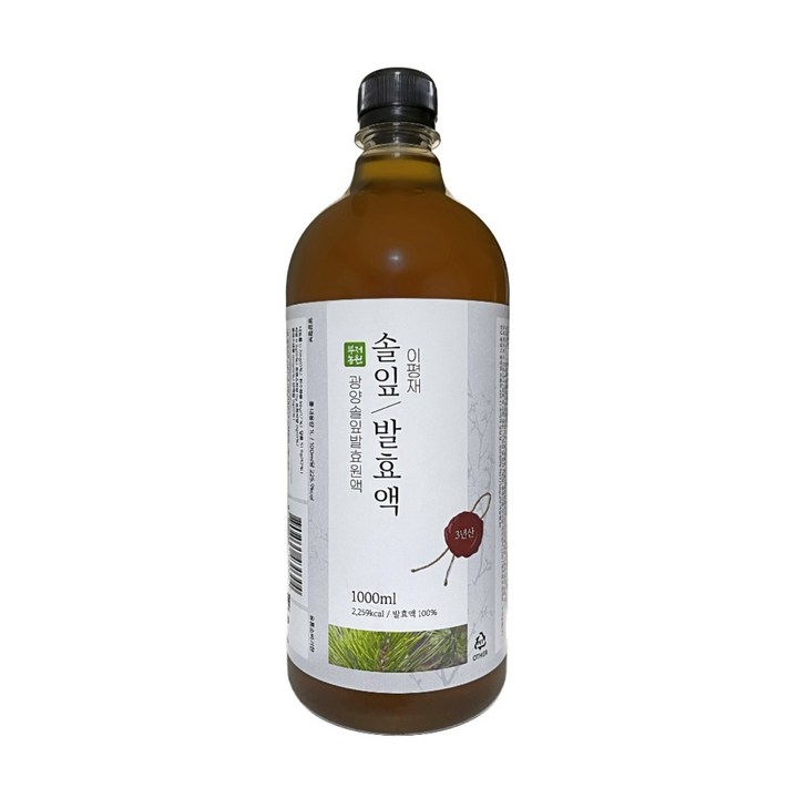 솔잎 발효 원액 효소 3년 자연 숙성 발효액 액기스 솔잎청, 1개, 1L, 1개