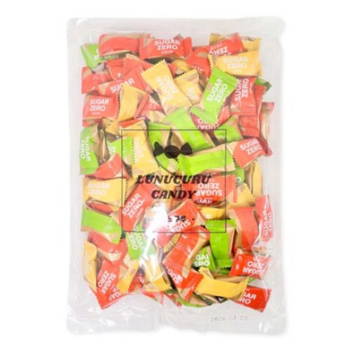 르느쿠루 무설탕 과일맛 캔디, 500g, 1개