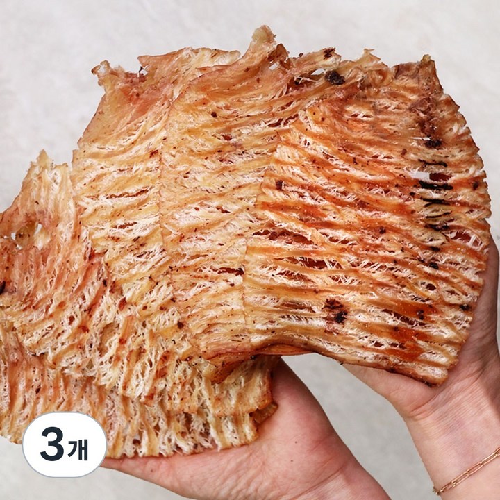 해야미 단짠단짠 부드러운 리얼 맥반석 오징어 통, 240g, 3개