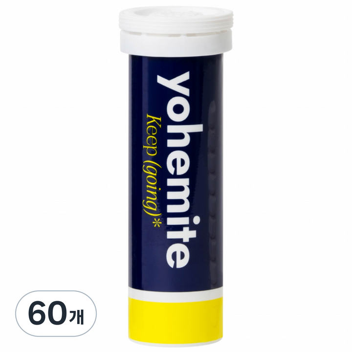 무설탕 이온음료 요헤미티 워터 레몬 맛, 3.6g, 60개