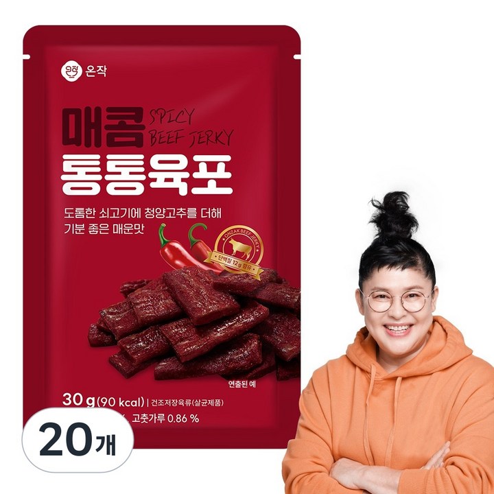 [온작]이영자 소고기 매콤 통통육포, 20개, 30g