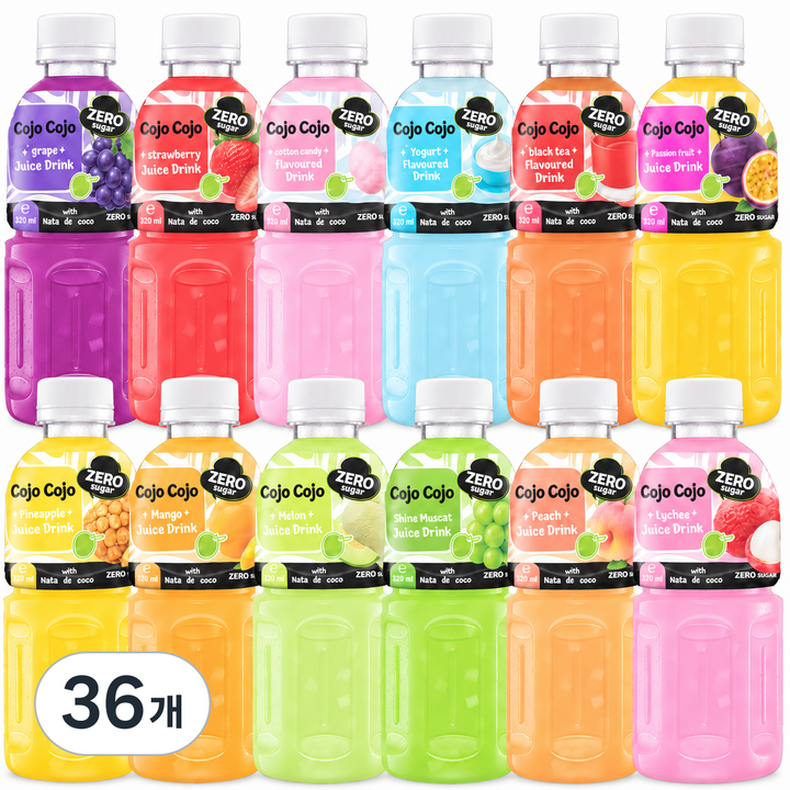 코조코조 제로 12종 혼합, 36개, 320ml
