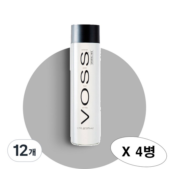 보스 워터 스파클링 탄산수, 375ml, 12개