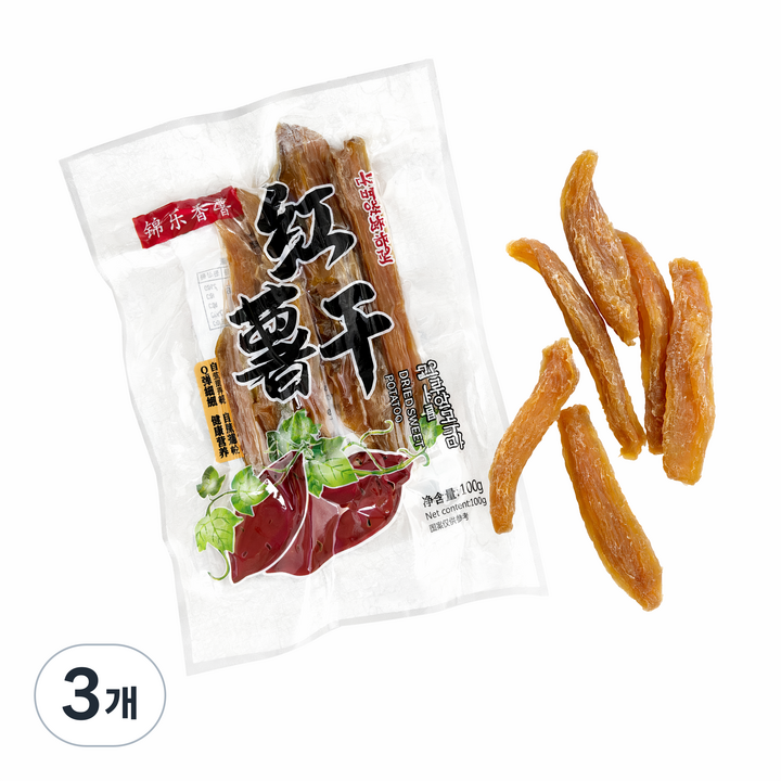 달콤맛 고구마, 3개, 100g