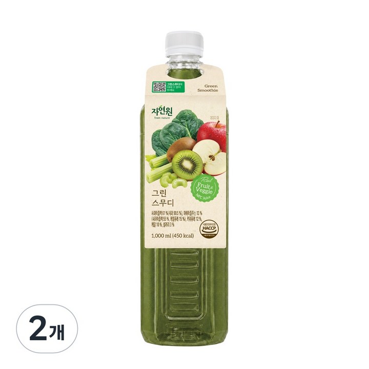 자연원 야채착즙주스, 2개, 1L