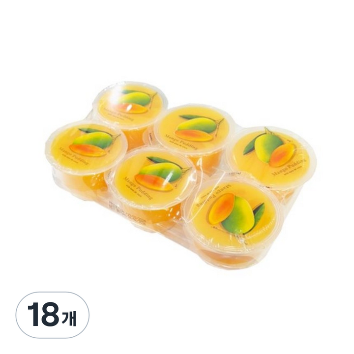 망고맛 푸딩 위드 나타드코코, 18개, 110g