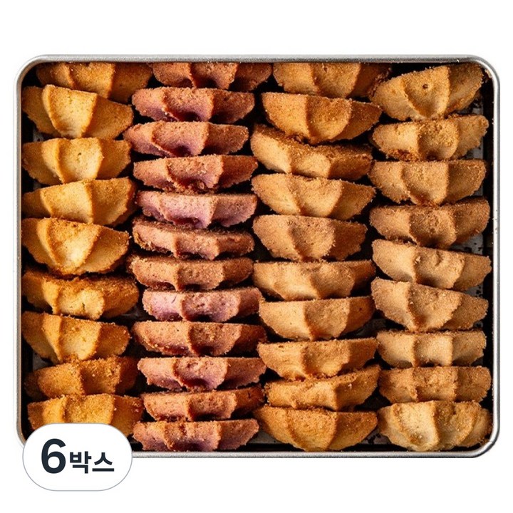 줄리쿠키 시즌2 + 선물용 쇼핑백-백화점 고급 버터 수제 쿠키 선물 세트 수능 수험생 응원 답례품 기념일 어버이날 스승의날 학교 선생님 회사 단체 간식, 280g, 6박스