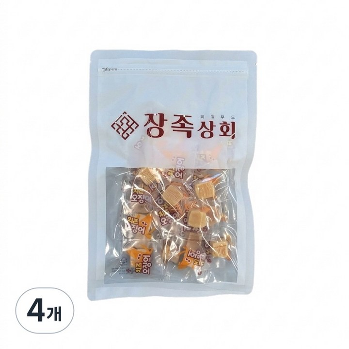장족상회 치즈오징어 한입쏙 고소한 오징어치즈, 4개, 130g