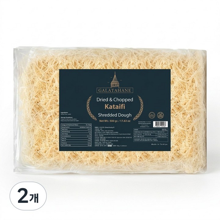 갈라타하네 건조 카다이프 면, 2개, 500g