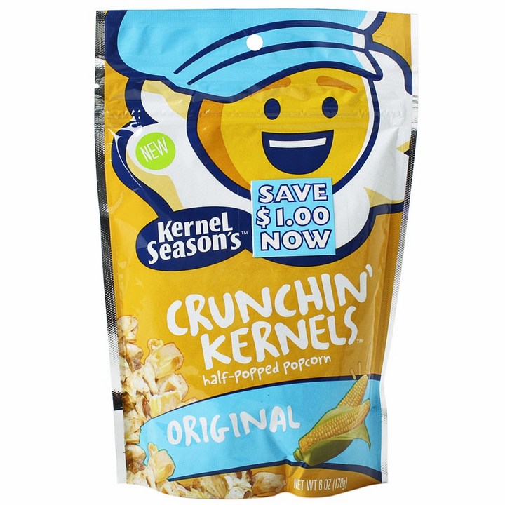 커넬시즌스 크런칭 커널즈 하프 팝드 팝콘 오리지널, 170g, 1개
