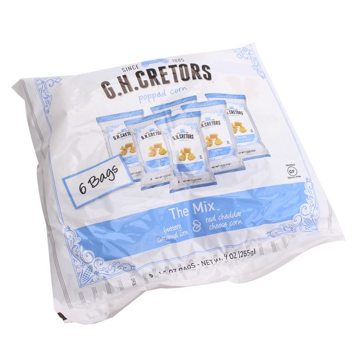 G.H. Cretors Buttery Caramel Corn & Real Cheddar Cheese Corn The Mix, 255g, 1개