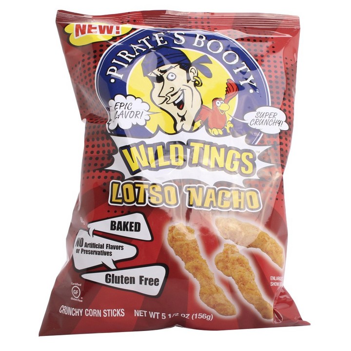 Pirate's Booty 와일드 팅 로스토 나초, 156g, 1개