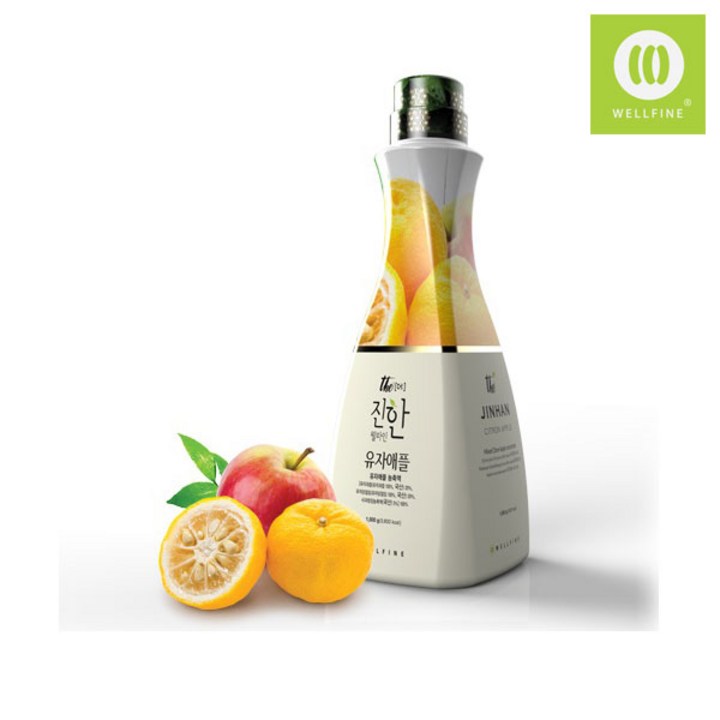 웰파인 더진한 유자애플 농축액, 1.5kg, 1개