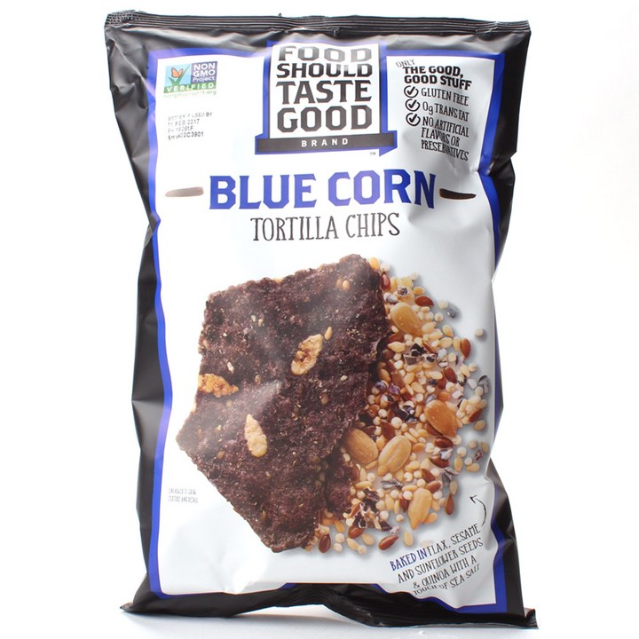 Food Should Taste Good 토르티야 칩 블루 콘, 168g, 1개, 1개