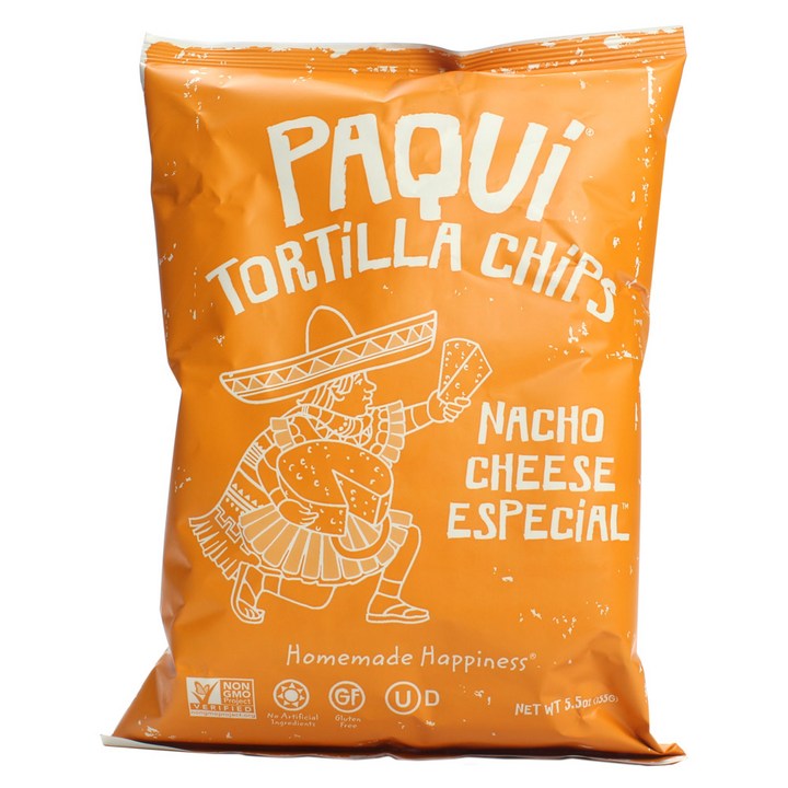 Paqui 토르티아 칩 나초 치즈 이스페셜, 155g, 1개