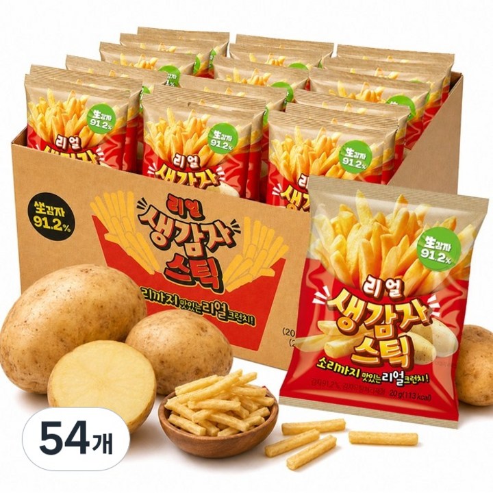 오즈랜드 감자스틱 360g, 54개, 20g