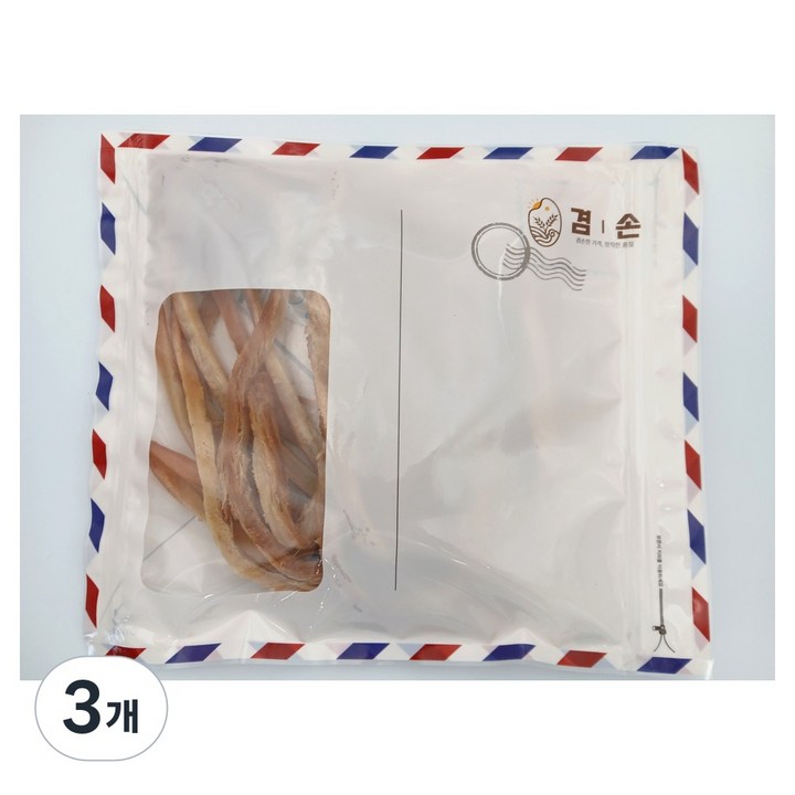 [겸손] 바베큐 조미 페스츄리 오징어 꽃보다오징어 주전부리 맥주안주, 300g, 3개