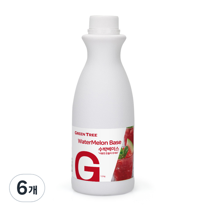 그린트리 수박 베이스 1.2kg, 6개
