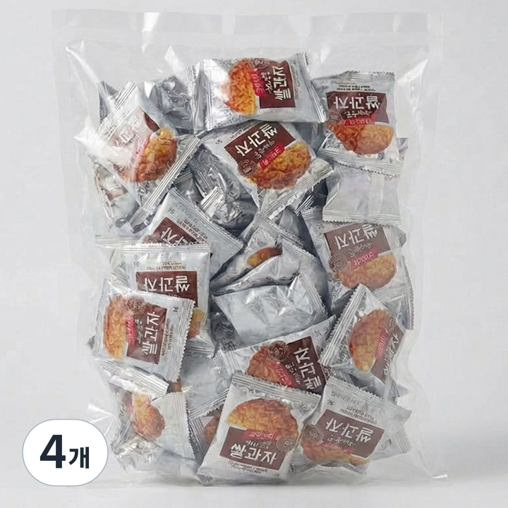 크리스피 허니눈꽃 쌀과자, 4개, 465g