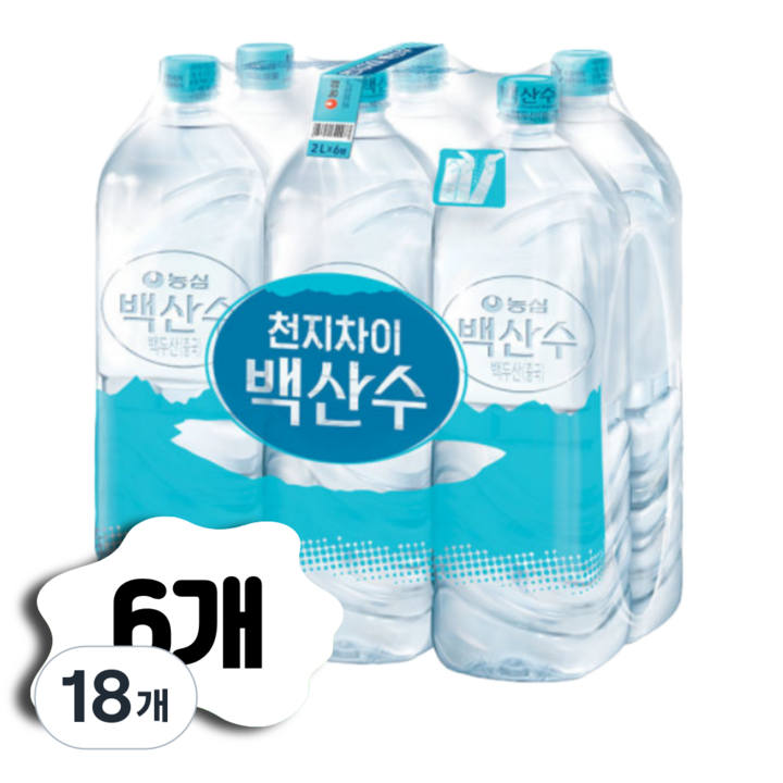 농심 백산수, 2L, 18개