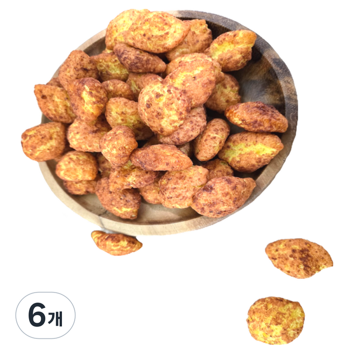 안주인몰 밤콘 맛나콘 카라멜 과자 별미간식, 600g, 6개