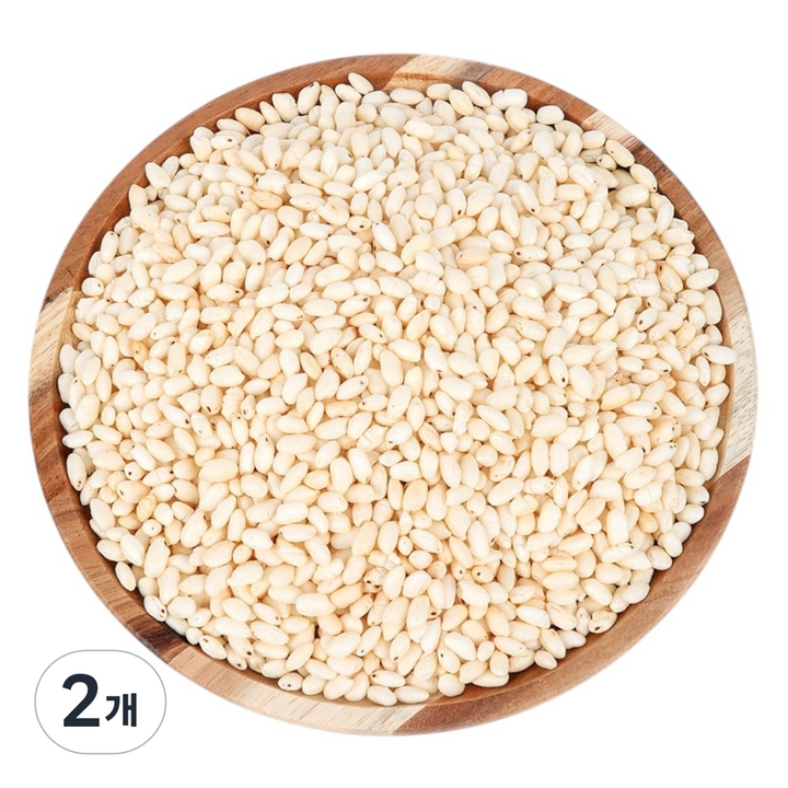 [담백하고 고소한 맛] 20년전통 뻥튀기곡물나라 쌀튀밥 다이어트 간식 어린이 간식, 230g, 2개
