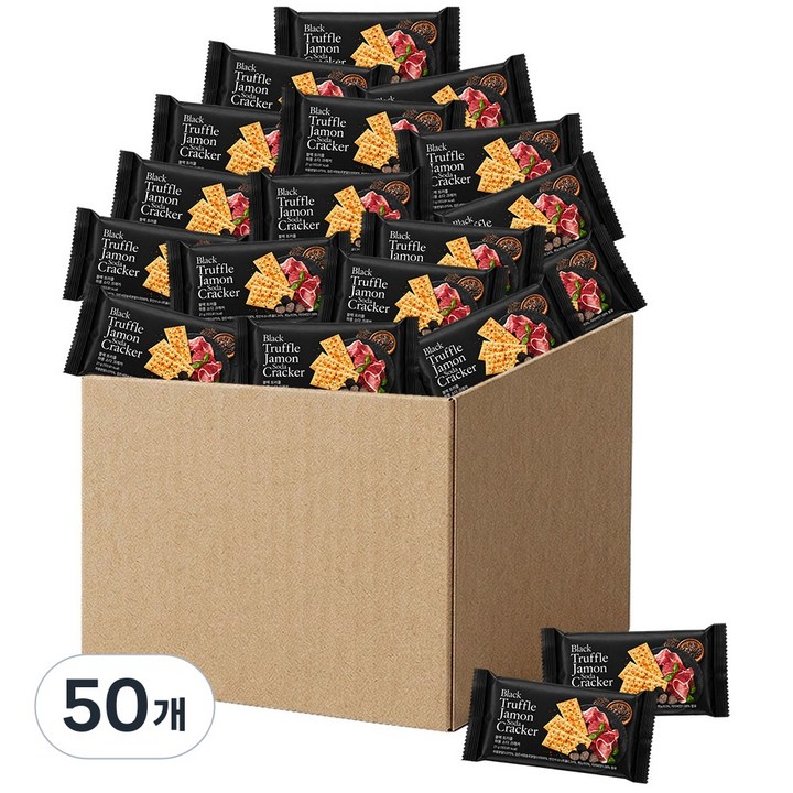 블랙트러플 하몽 소다 크래커 개별포장 맥주 와인안주, 21g, 50개