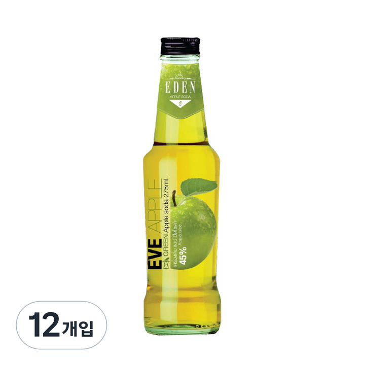 에덴 이브 청사과 스파클링, 275ml × 12개, 12개, 275ml