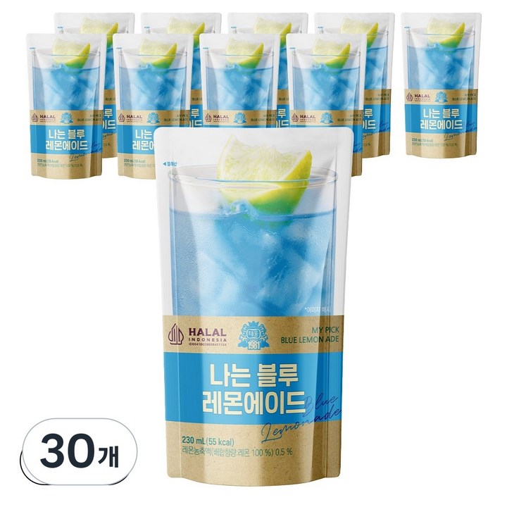 [태웅식품] 나는블루레몬에이드 230ml, 30개