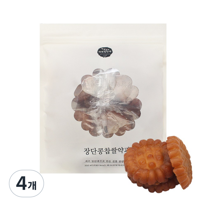 좋은세상 파주장단콩 찹쌀약과, 350g, 4개