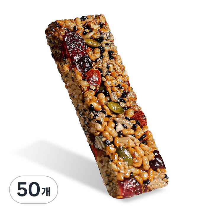 한결맛담 크랜베리 에너지바 고식이섬유 견과류 영양바, 50개, 22g