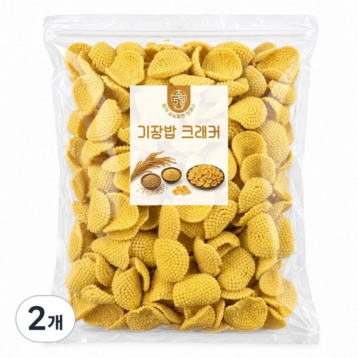최애간식 등극! 달지않고 담백고소한 기장밥 크래커, 2개, 400g