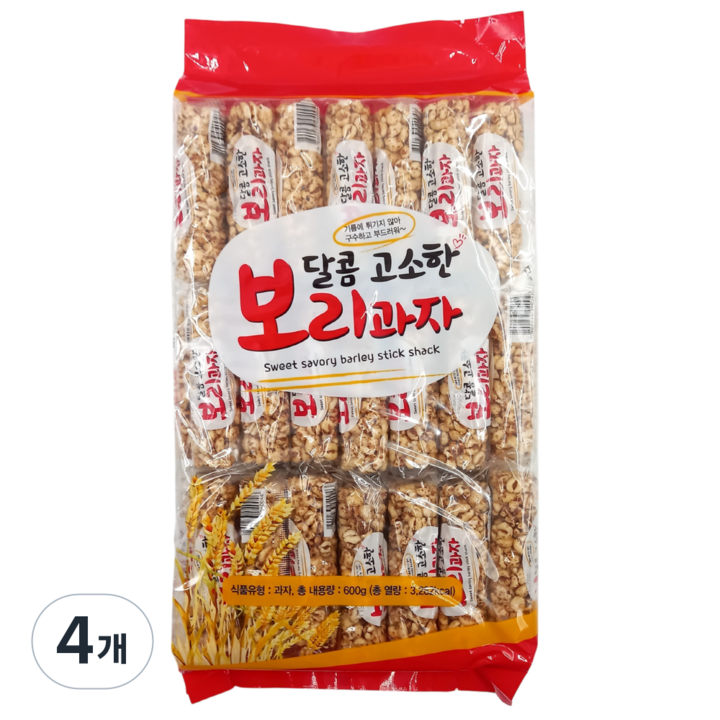 다파니 보리과자 간식 개별포장, 4개, 600g