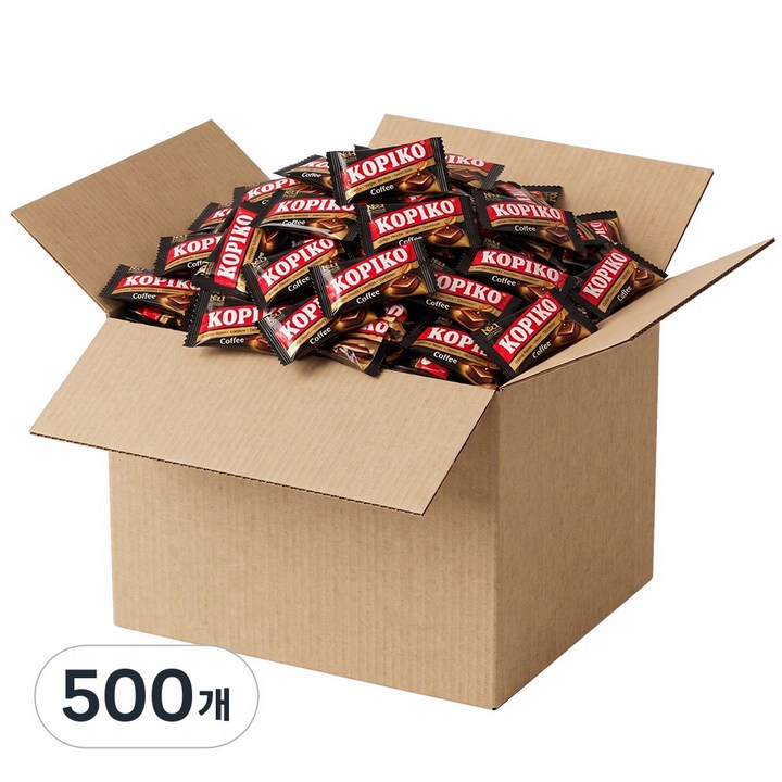 코피코 커피맛 캔디 대용량 개별포장 진한 커피향, 3.5g, 500개