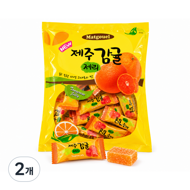 맛고을 제주감귤제리, 300g, 2개