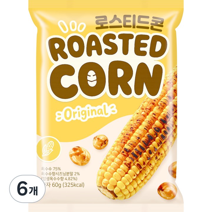선우글로벌 로스티드콘, 60g, 6개