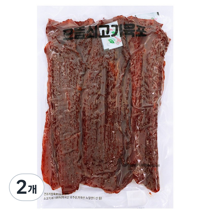 으뜸 쇠고기육포 600g, 2개
