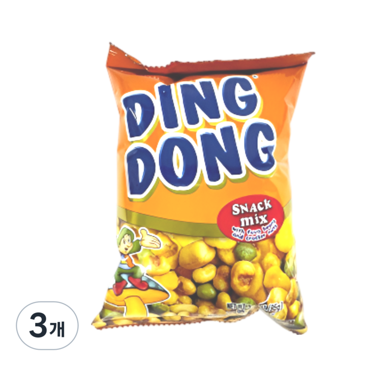 필리핀 딩동 스낵믹스 과자 95g, 3개