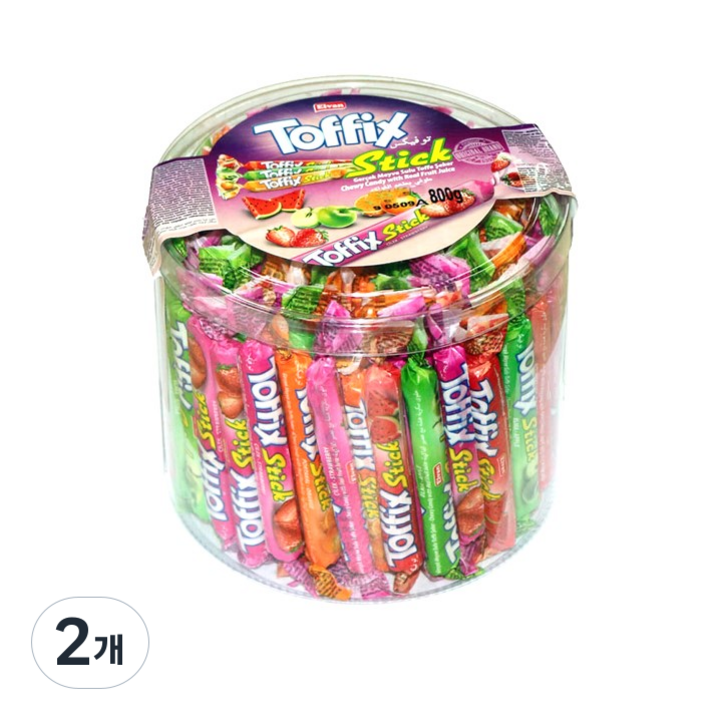 엘반 토픽스 스틱 츄잉캔디, 800g, 2개