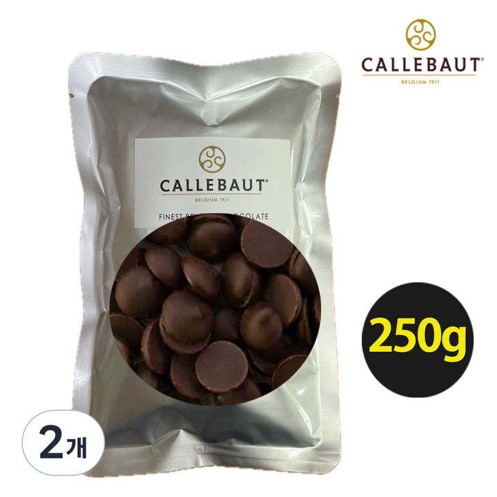 [벨기에산]카카오 80% 칼리바우트 다크80% 초콜릿 깔리바우트, 2개, 250g