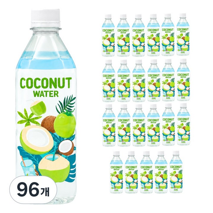 RFC 저온 살균 코코넛 워터 100%, 500ml, 96개