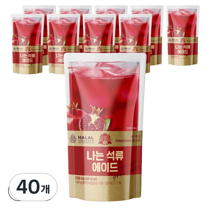 [태웅식품] 나는석류에이드 230ml, 40개
