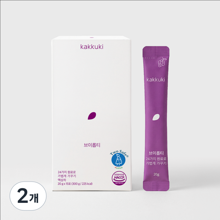 가꾸기 브이롭티 (스타터팩 ) V-Line Develop Tea l 24가지 자연원료로 가볍게 가꾸기, 20g, 2개