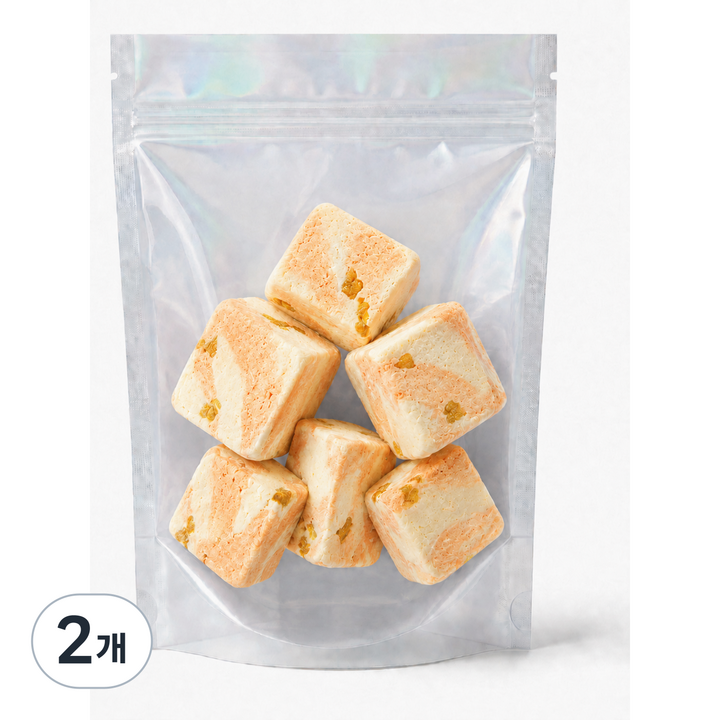 별별간식연구소 동결건조 아이스크림 샌드 오렌지망고맛, 2개, 49g