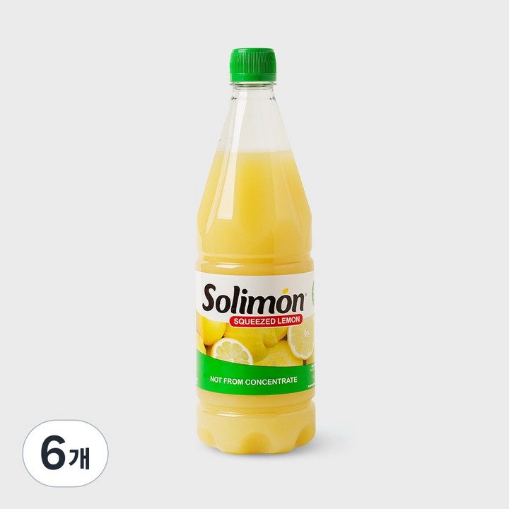 솔리몬 스퀴즈드 레몬즙, 1L, 6개