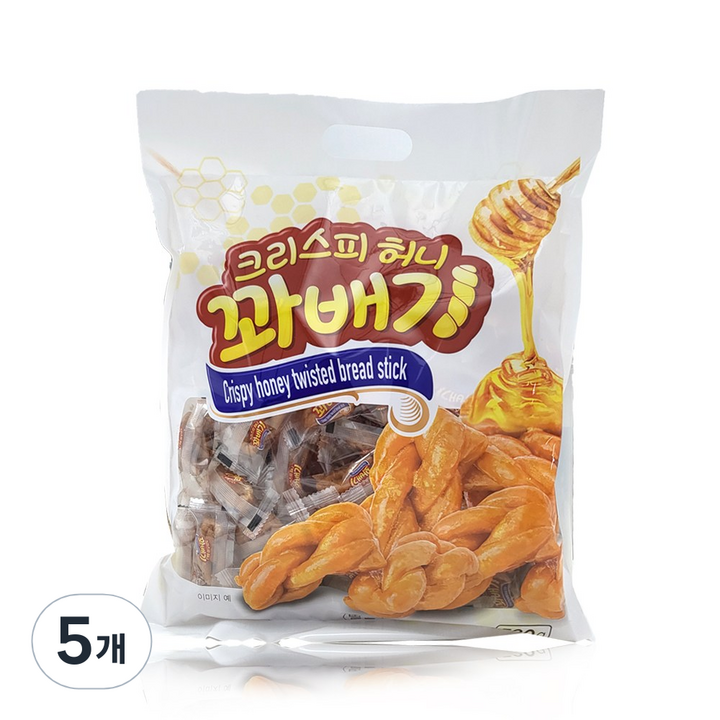 크리스피 미니 허니 한입 꽈배기, 5개, 530g