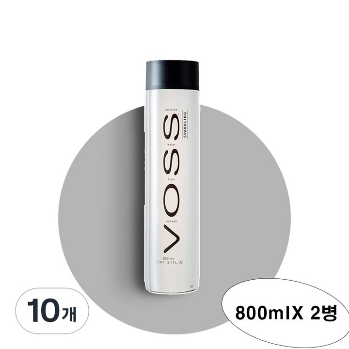 보스 스파클링 워터, 800ml, 10개