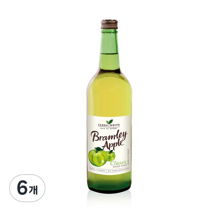 [아스트라 독점] 영국직수입 완제품 클래식 애플주스 Bramley Apple 새콤한맛!!! (소비기한 2028-08-31), 6개, 750ml