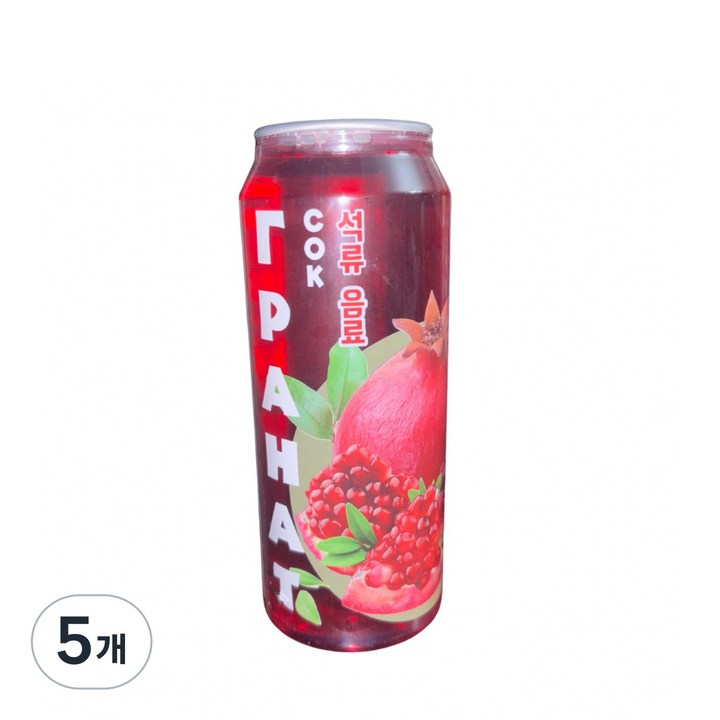 POMEGRANATE JUICE 석류 주스 음료, 5개, 500ml